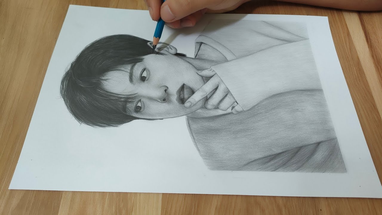Vẽ tranh bằng chì than
