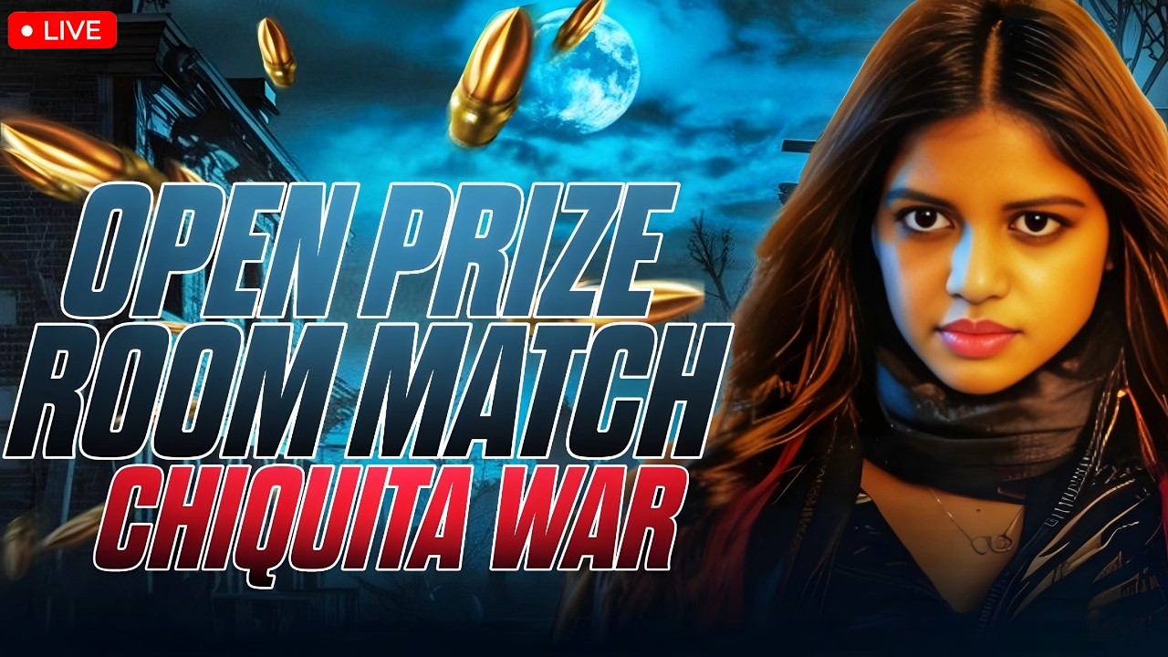 OPEN PRIZE ROOM MATCH❤️‍🔥-CHIQUITA WAR #tamilgirlgamer #bgmi #chiquitaliayt #commentaryakka #pubg