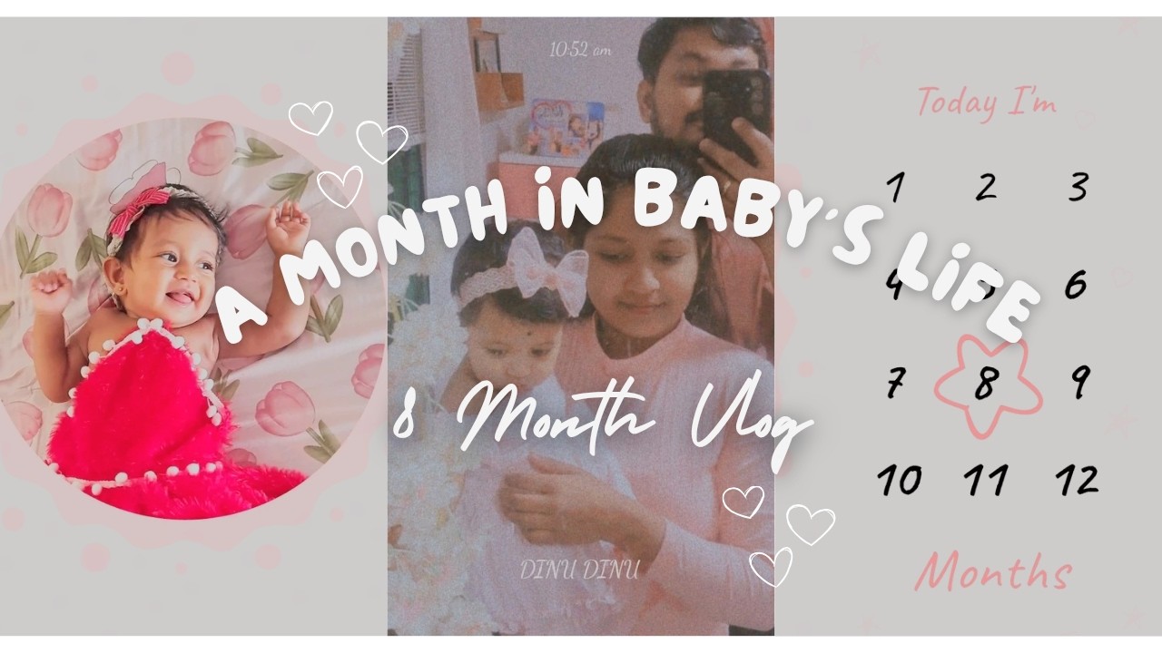 පුංචි party එකක්| 8 Months of Love 🎀 clap කරන්න පුලුවන්| රතුපාට photo shoot එක 🌹|Outfit by අම්මි 😘