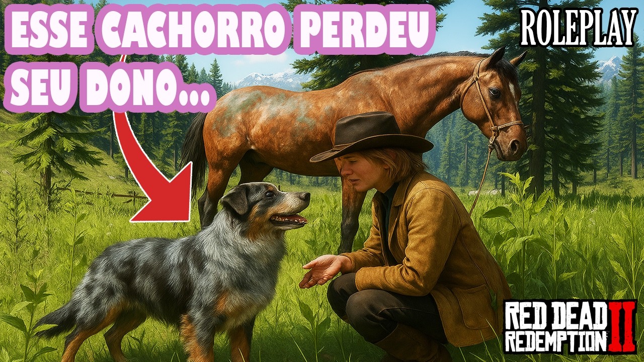 O CÃO FIEL QUE ESPERA A VOLTA DO SEU DONO! MAS ELE SE FOI... - Uma vaqueira no velho oeste ep4 RDR2