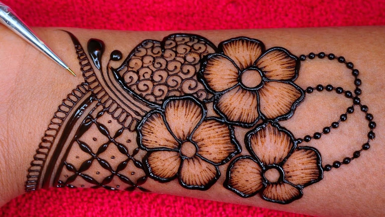 Gorgeous floral mehndi design | mehndi design full hand | new mehandi design