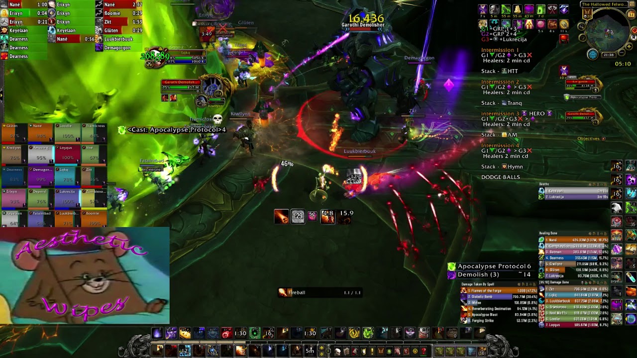 Kingaroth Mythic fire mage pov Aesthetic Wipes