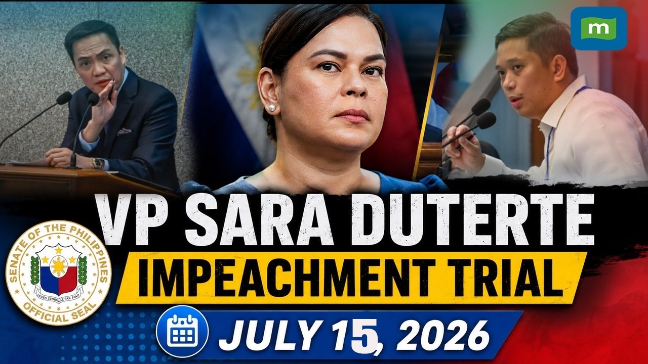 🔴LIVE Philippines Senate Hearing: Impeachment Trial of Vice President Sara Duterte | July 14, 2026