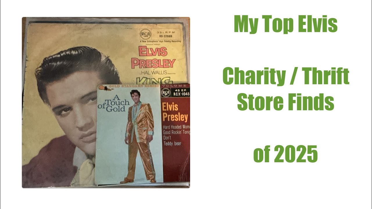 My Top Elvis Presley Thrift Charity Store Finds of 2025 Vinyl Records #elvispresley #thrift