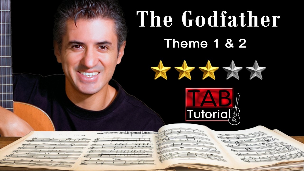 The Godfather theme 1 and 2 | Fingerstyle Guitar Tutorial + Sheet & Tab