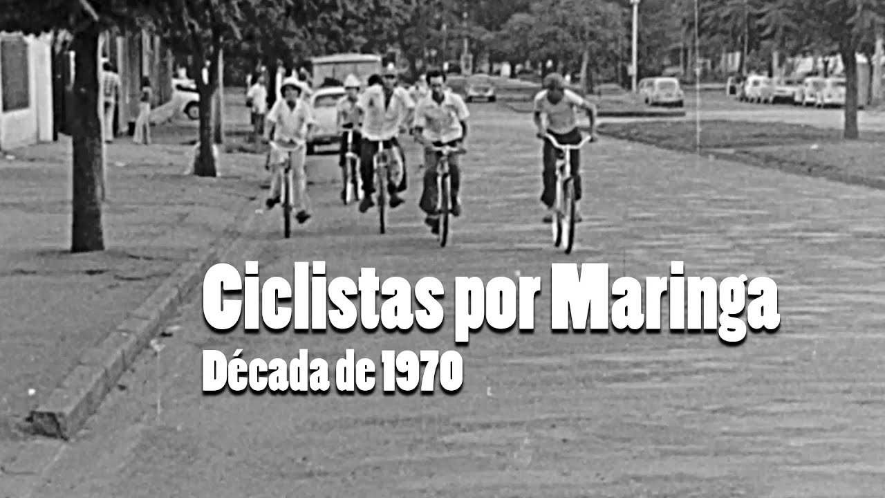 RARIDADE - Ciclistas por Maringá nos anos 1970