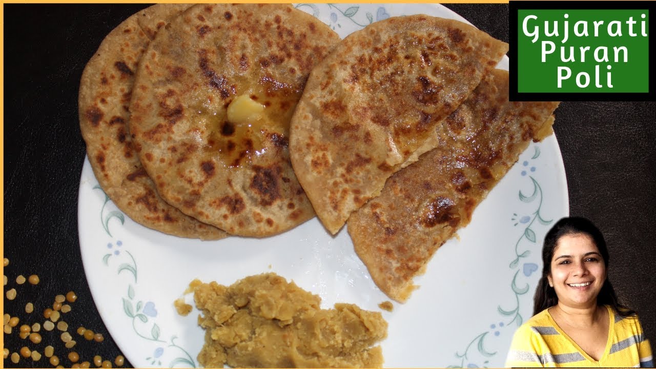 Gujarati Style Puran Poli - Vedmi - Sweet Roti - Toover Dal ki Puran Poli - How to make Puran Poli