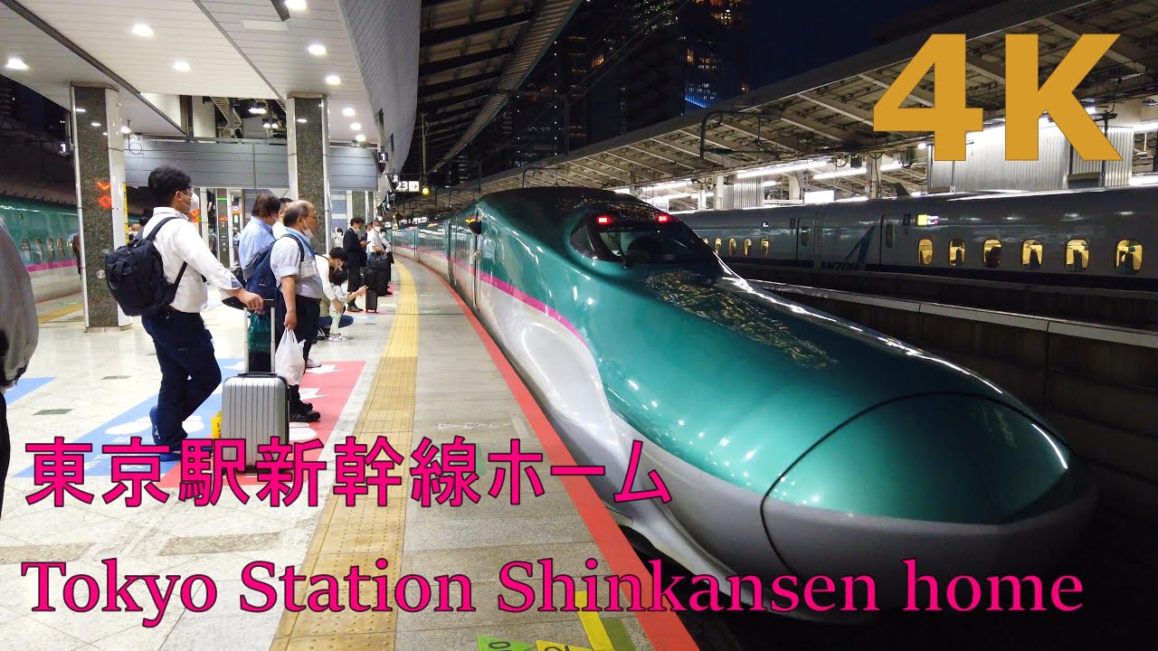 【4k】Tokyo walk-Tokyo Station Shinkansen home👑東京駅新幹線ホーム 2022