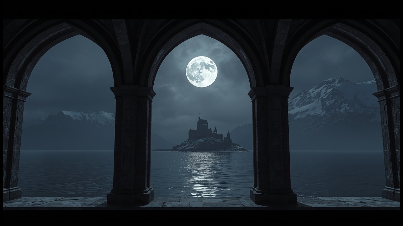 The Silent Window at Night | Silent Moon Veil Piano for Deep Focus & Sleep 🌑