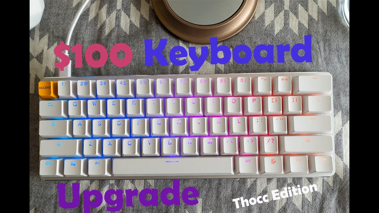 Upgrading a $100ish keyboard to the Thoccky Goodness Edition. (GMMK White-Ice edition)