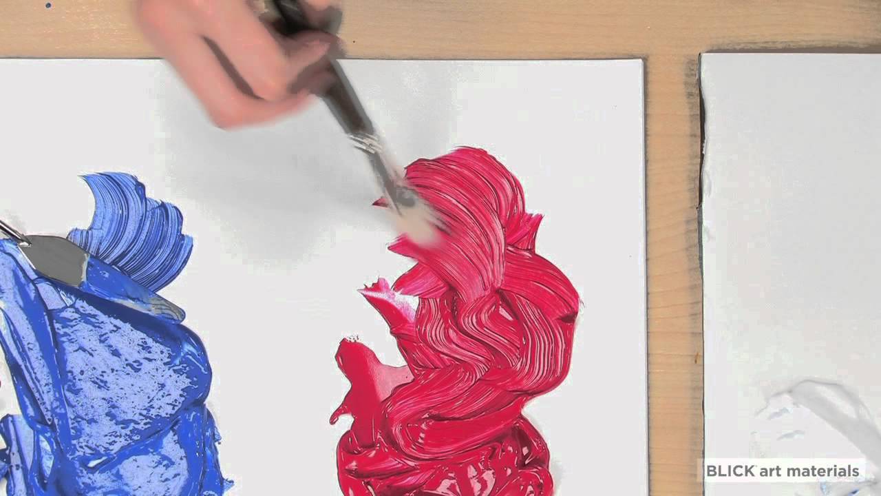 Линии акриловой краски Blick