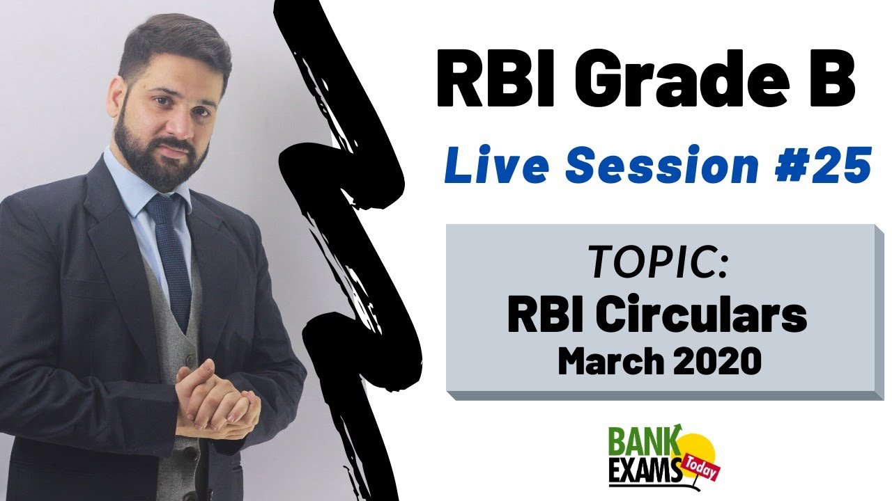 RBI Circulars Analysis - March 2020