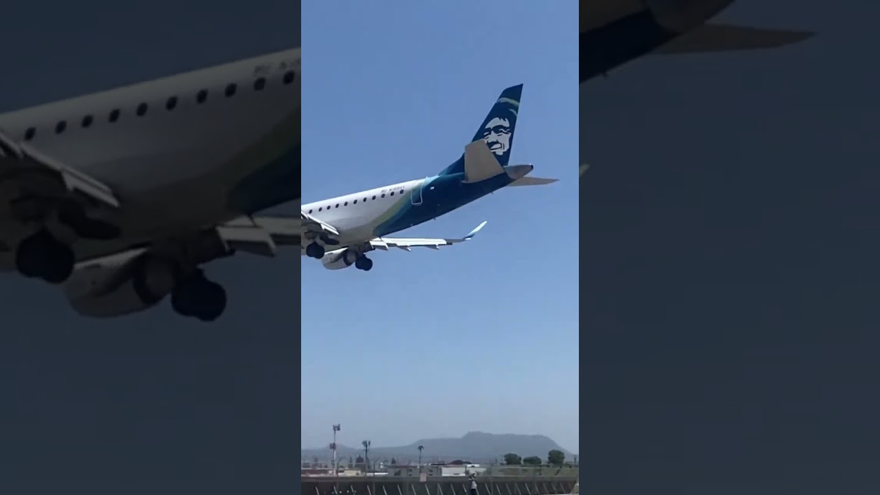 Alaska Skywest windy landing in KBUR