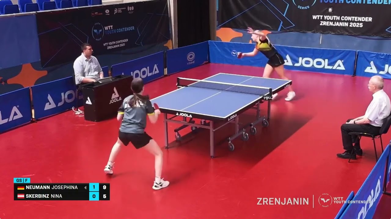 Josephina Neumann (GER) vs Nina Skerbinz (AUT) | U17 Final | 2025 WTT Youth Contender Zrenjanin