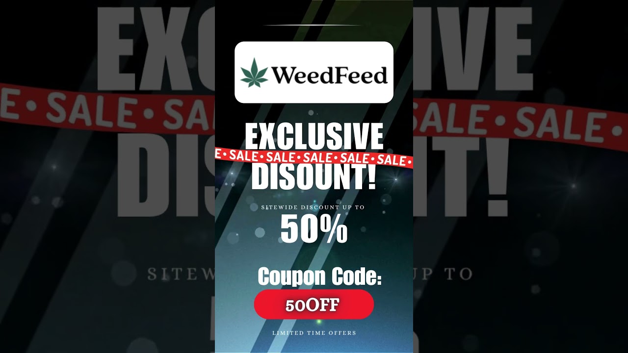 WeedFeed Sitewide Code! #StayInspired #CannabisCulture #ArtAndStyle #VibeCheck #50percentoff #50off