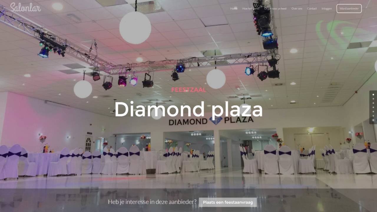 Feestzaal Diamond Plaza | Regel je feest op Salonlar.nl