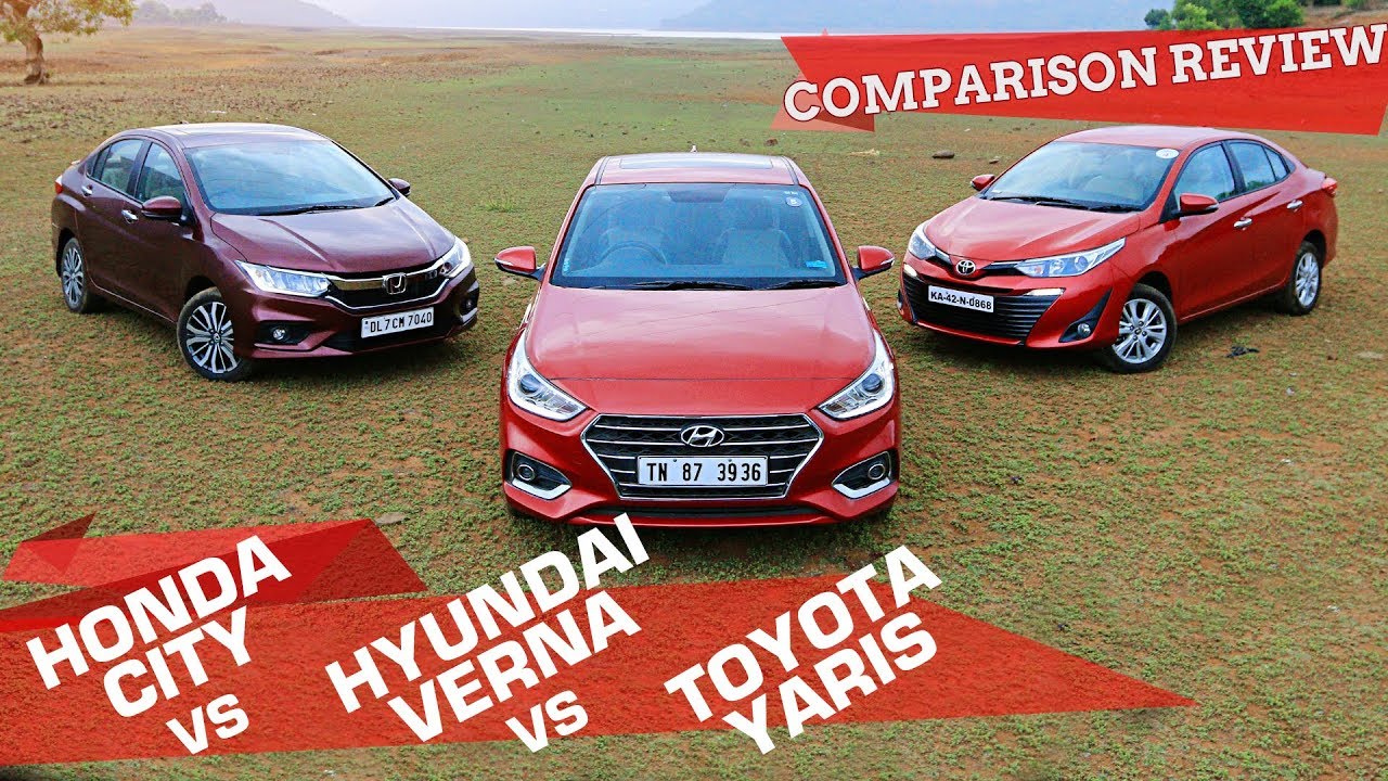 Toyota Yaris vs Honda City vs Hyundai Verna |  Automatic Choice? | Petrol AT Comparison Review