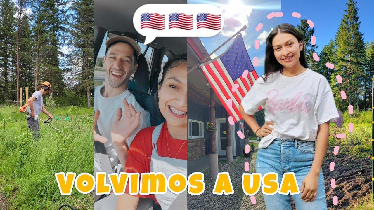 VOLVIMOS A USA🇺🇲💖|ESTAMOS MUY ATRASADOS CON EL HUERTO🌿🍓🍇🥦🥬🥒