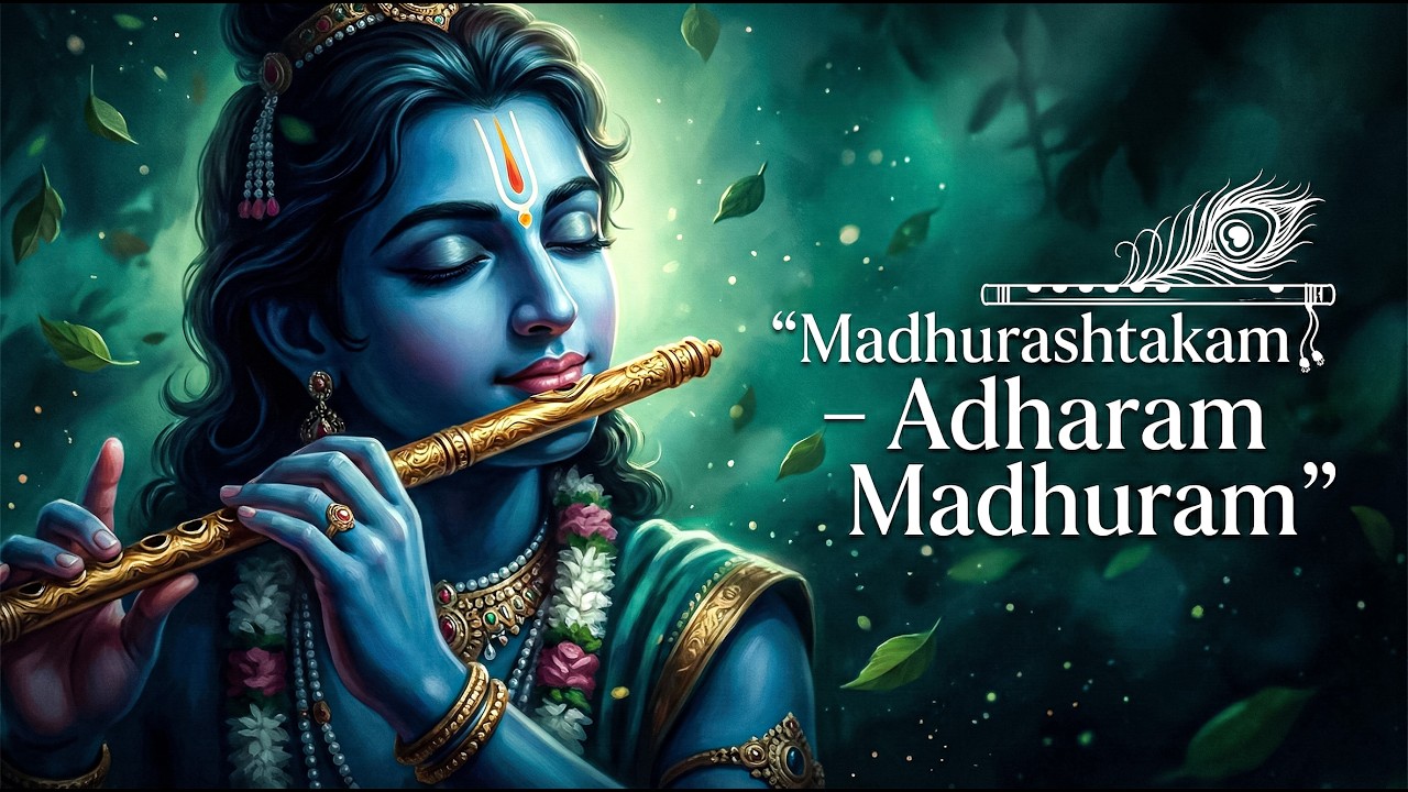 अधरं मधुरं | मधुराष्टकम |भगवान कृष्ण का सुंदर भजन |Adharam Madhuram | Shri Krishna Bhajan राधे कृष्ण