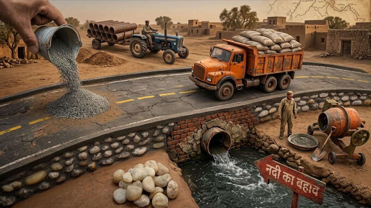 The Concrete Connection A catchy way to describe a permanent stone cement bridge@manucreator2 