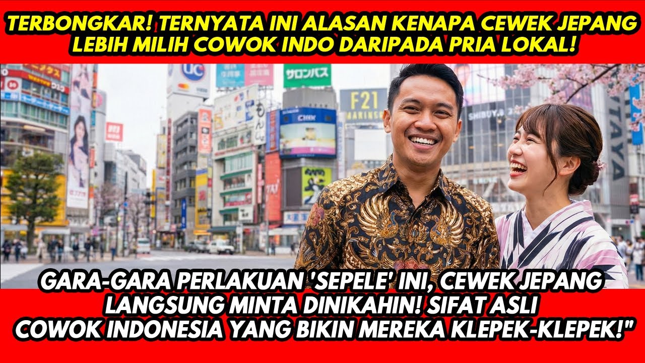 BUKAN KARENA GANTENG! Ternyata Hal Sepele' Ini Bikin Cewek Jepang Gila-gilaan Sama Cowok Indonesia!