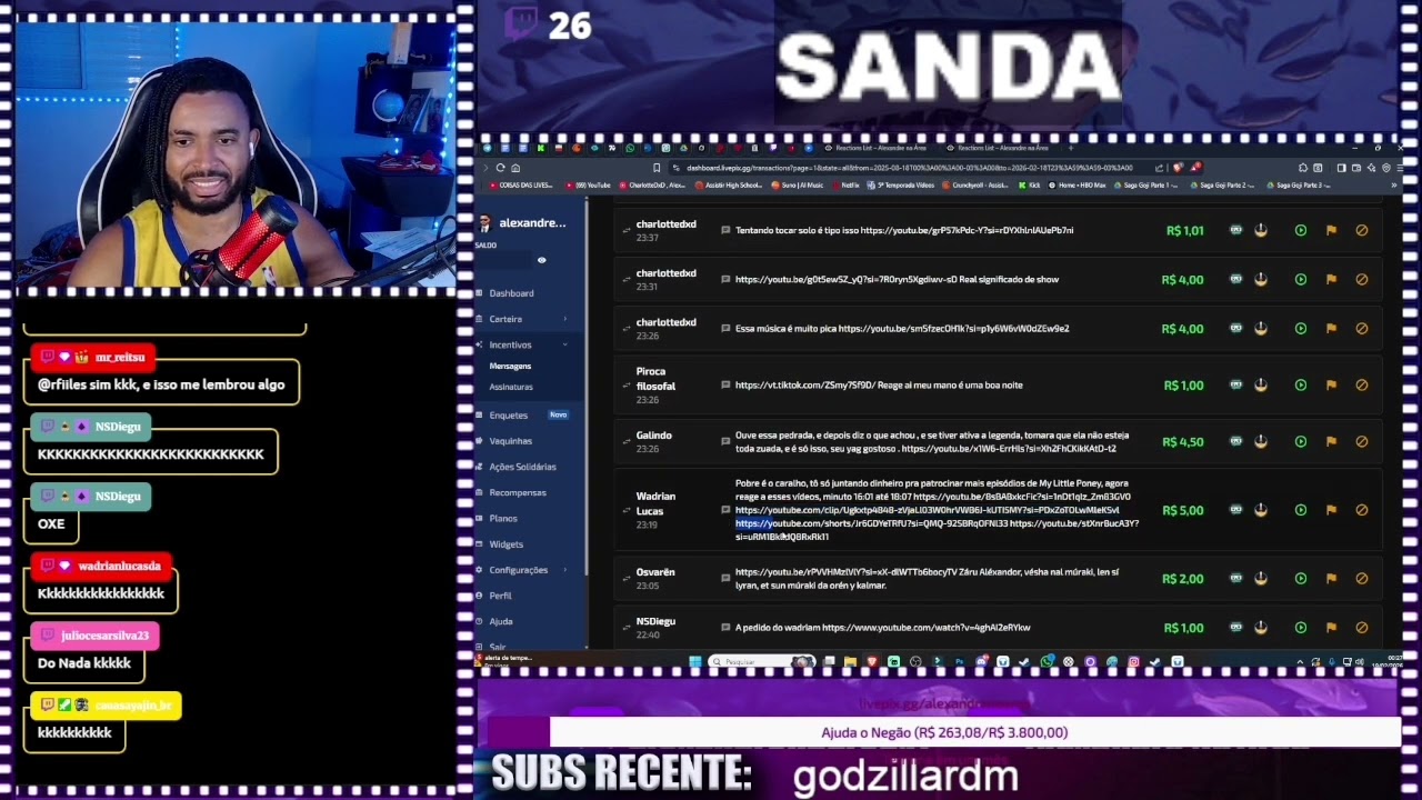 Alexandre reagindo a vídeos 🐴💪🤬🕷️