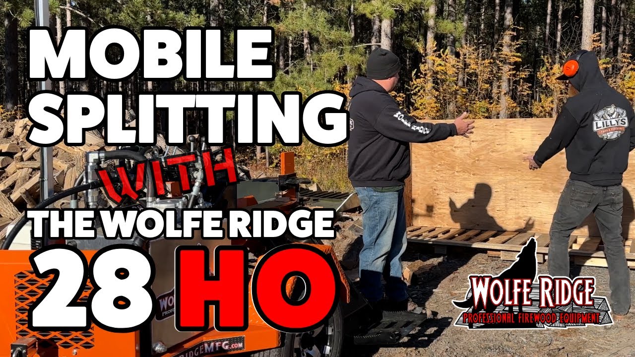 Мобильная колка дров — путешествие с высокопроизводительным колуном Wolfe Ridge 28 HO!
