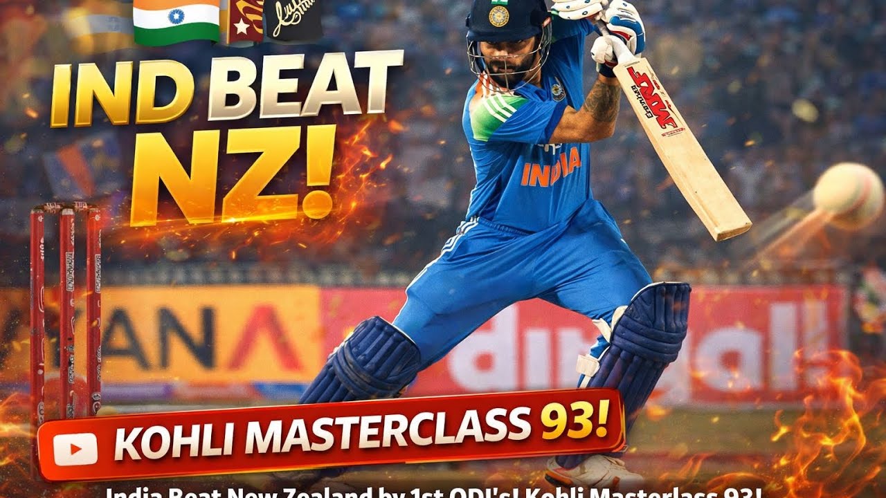 Kohli DESTROYS NZ! 💥 India Win 1st ODI | Virat Kohli 93 | IND vs NZ