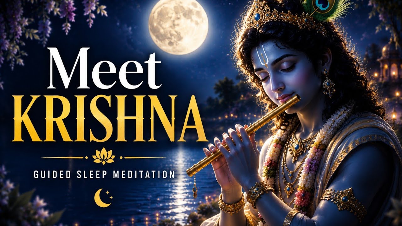 Lord Krishna Sleep Meditation | Guided Meditation for Deep Sleep #lordkrishna 