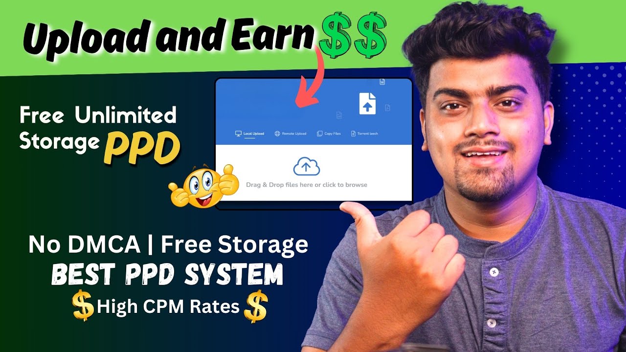 Upload File and Earn Daily🔥Best PPD Website to Make Money | Free Unlimited Storage