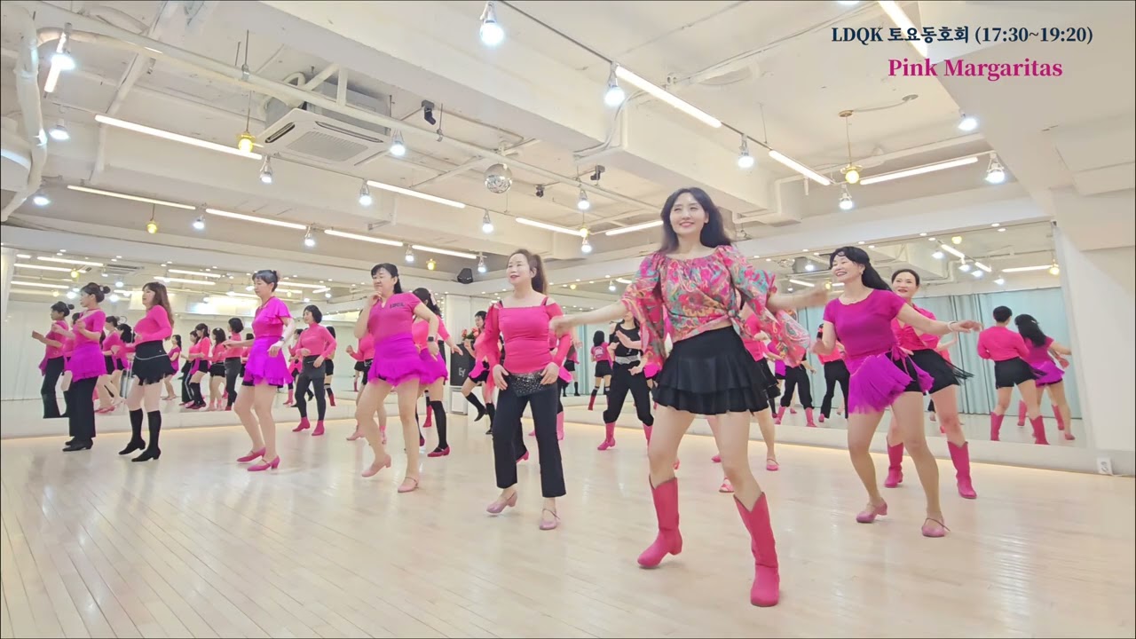 Pink Margaritas Line Dance l Intermediate l 핑크 마가리타스 라인댄스 l Linedancequeen l Junghye Yoon 