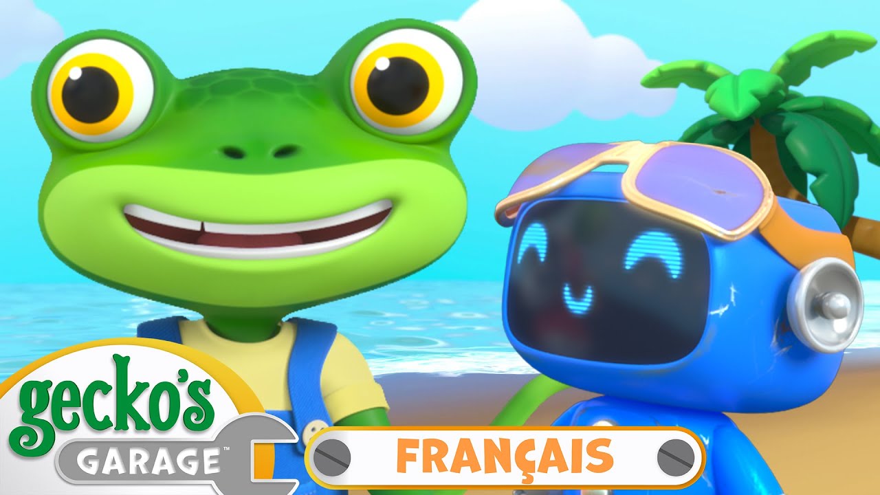 Journée à la plage ! 🏄😎 | Le Garage de Gecko｜Camions pour enfants