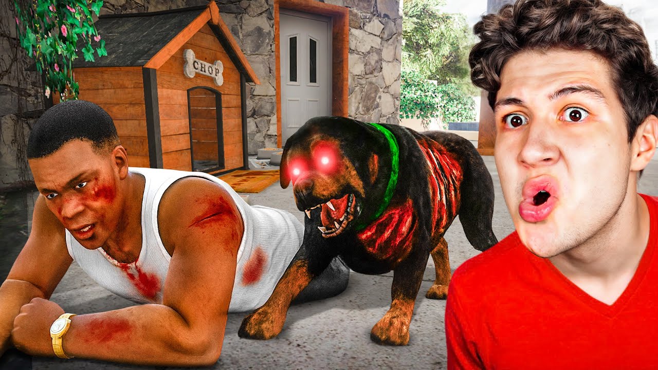 CHOP se COME a FRANKILIN en GTA 5! 🐶☠️ (Mods)
