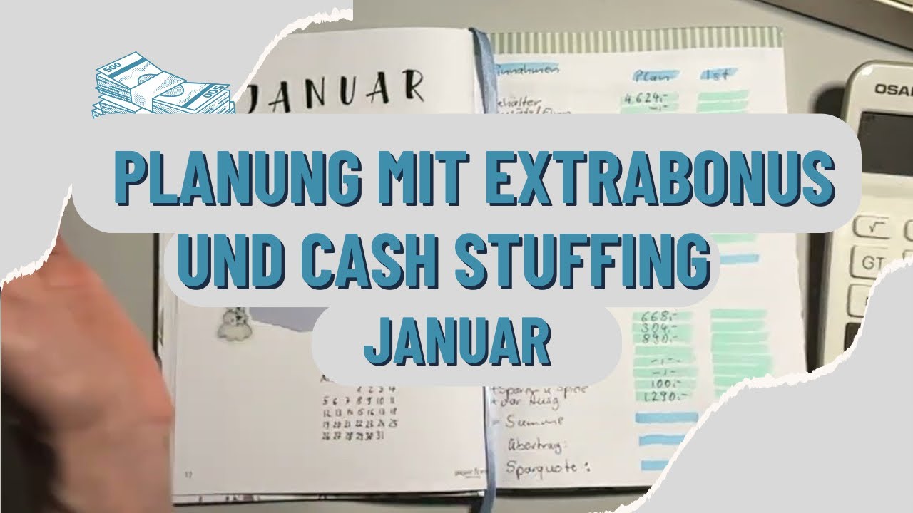 Planung und Cash Stuffing Januar 2026 mit der Umschlagmethode