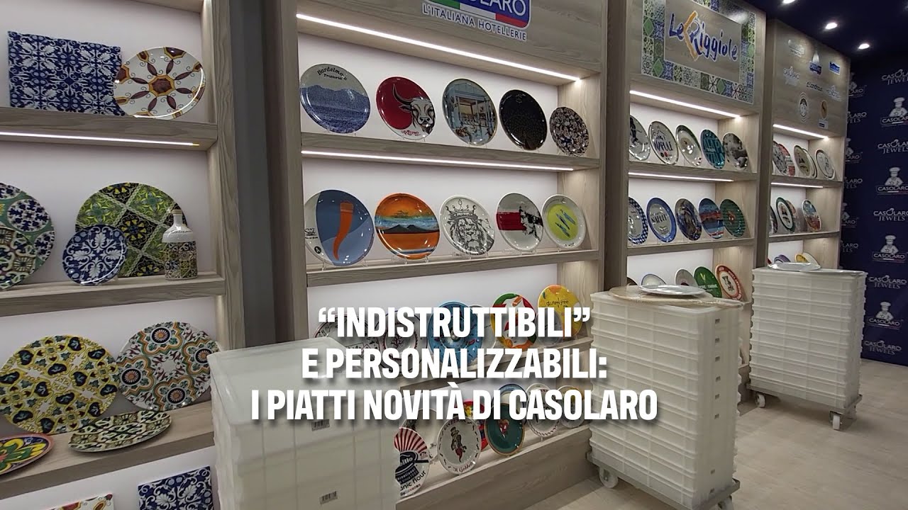 “Indistruttibili” e personalizzabili: i piatti novità di Casolaro Hotellerie