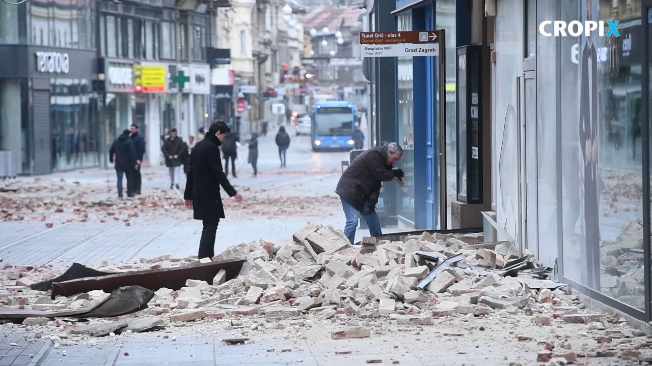 Posljedice potresa koji je u ranim jutarnjim satima pogodio grad Zagreb