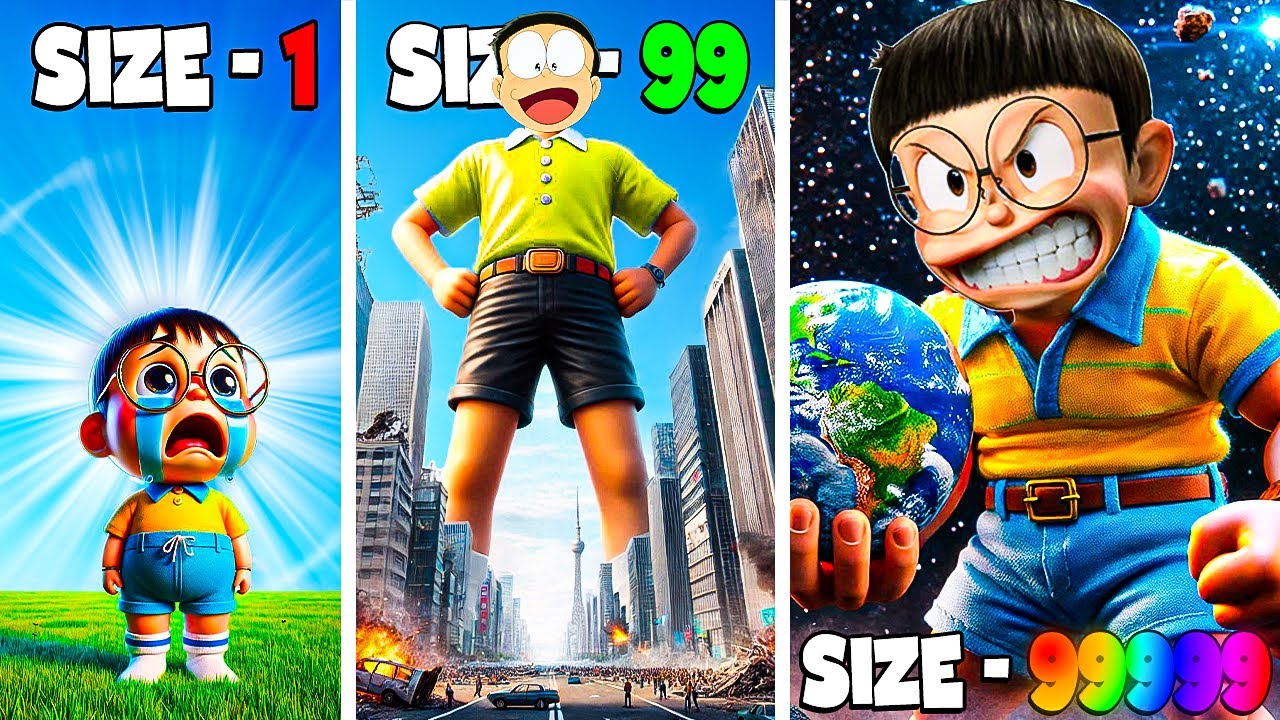Shortest To TALLEST NOBITA In GTA 5!