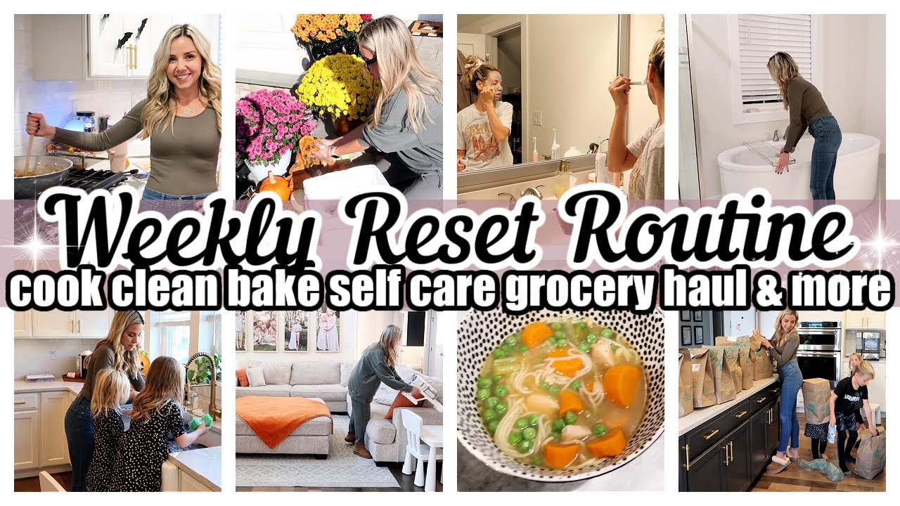 *NEW* WEEKLY RESET SUNDAY RESET ROUTINE TIFFANI BEASTON HOMEMAKING COOK CLEAN GROCERY HAUL SELF CARE