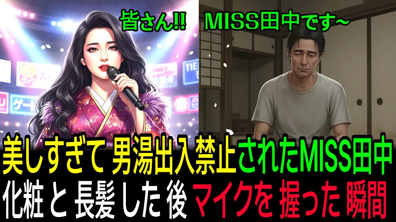 (謎の人生) 美しすぎて男湯立入禁止！息子が発見した50代父親の衝撃的正体…90年代最高アイドル「Miss田中」だった！？25年間隠し続けた秘密と悪質マネージャーの脅迫、家族の絆で迎えた奇跡の逆転劇