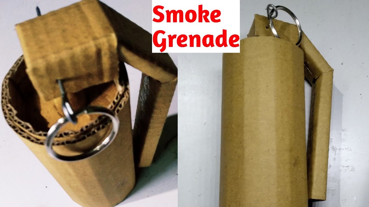 How To Make Smoke Grenade With Cardboard At Home