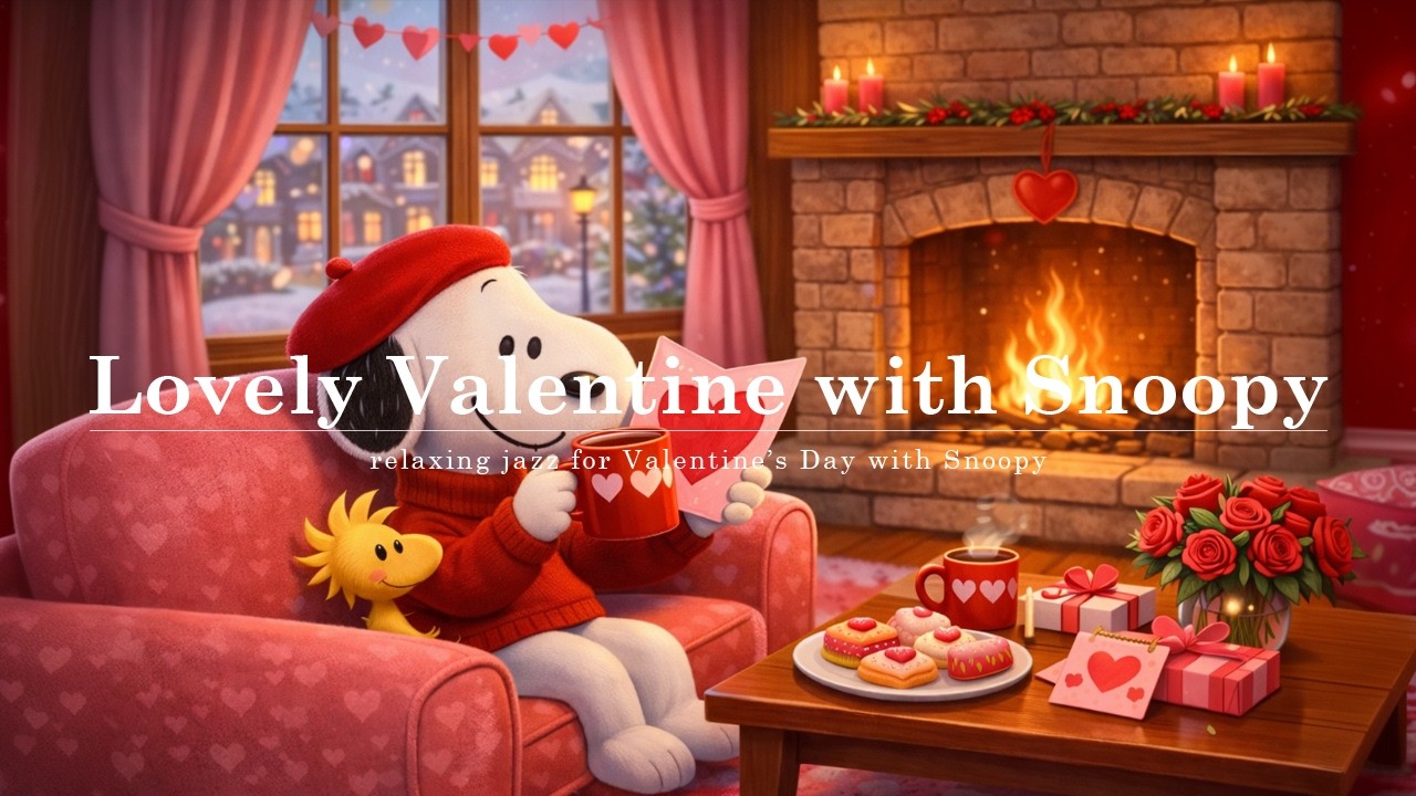 Lovely Valentine with Snoopy ❤️❤️ Romantic music for Love, Romance, and Relaxation  ❤️❤️