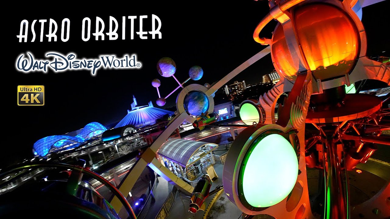 Astro Orbiter at Night On Ride Low Light 4K POV Magic Kingdom Walt Disney World 2024 03 07