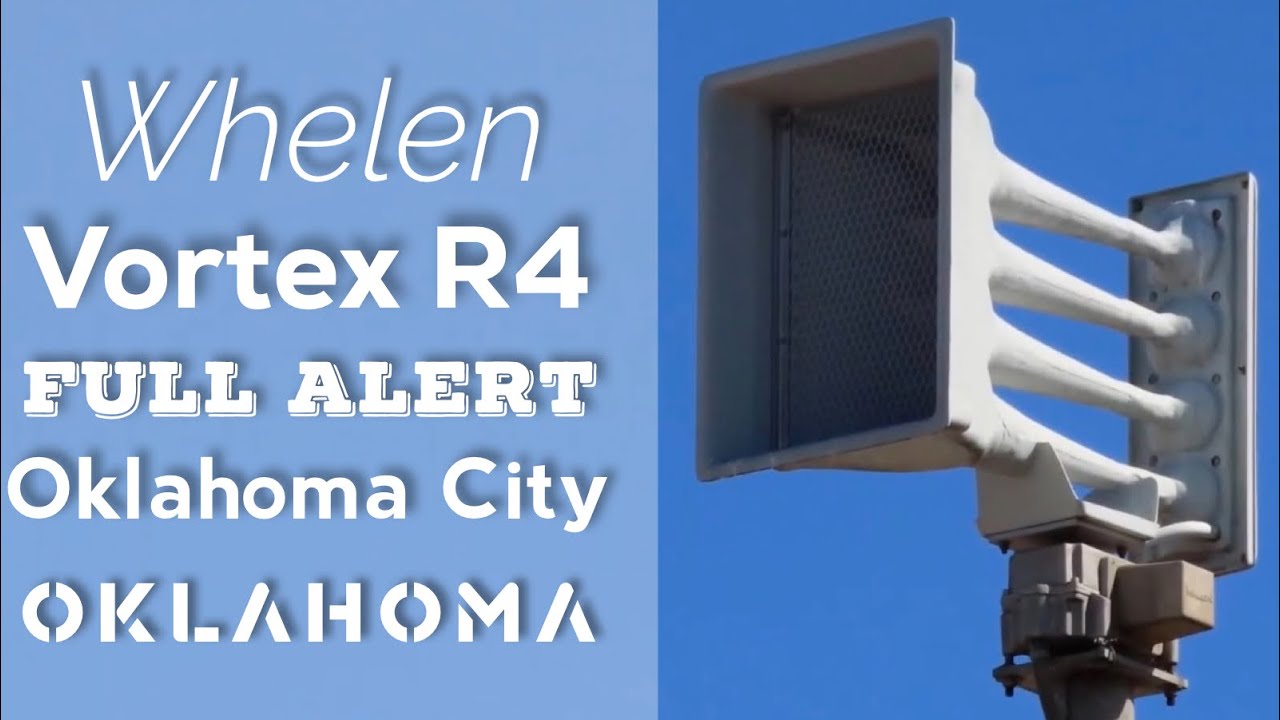 Whelen Vortex R4 | Full Alert | Oklahoma City, OK ( Oklahoma Co. Tornado Siren Test ) 10/17/20
