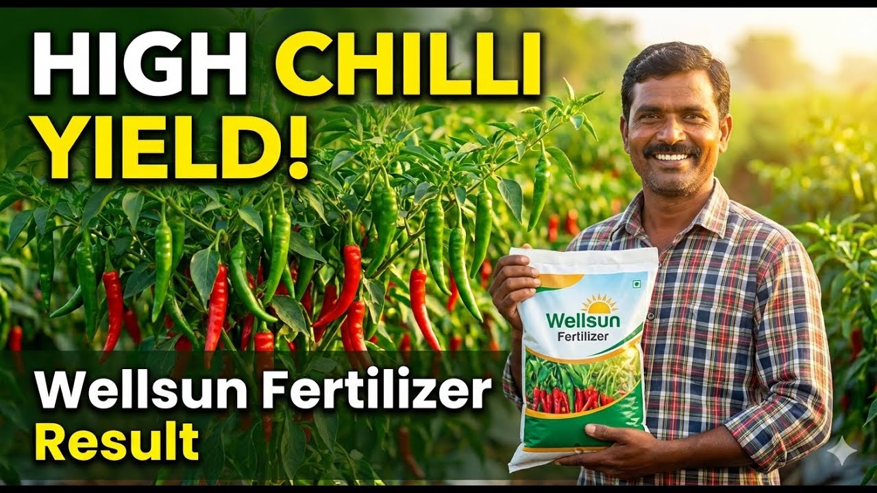 Wellsun & Vanntara Fertiliser Result in Chilli Crop (Marcha)
