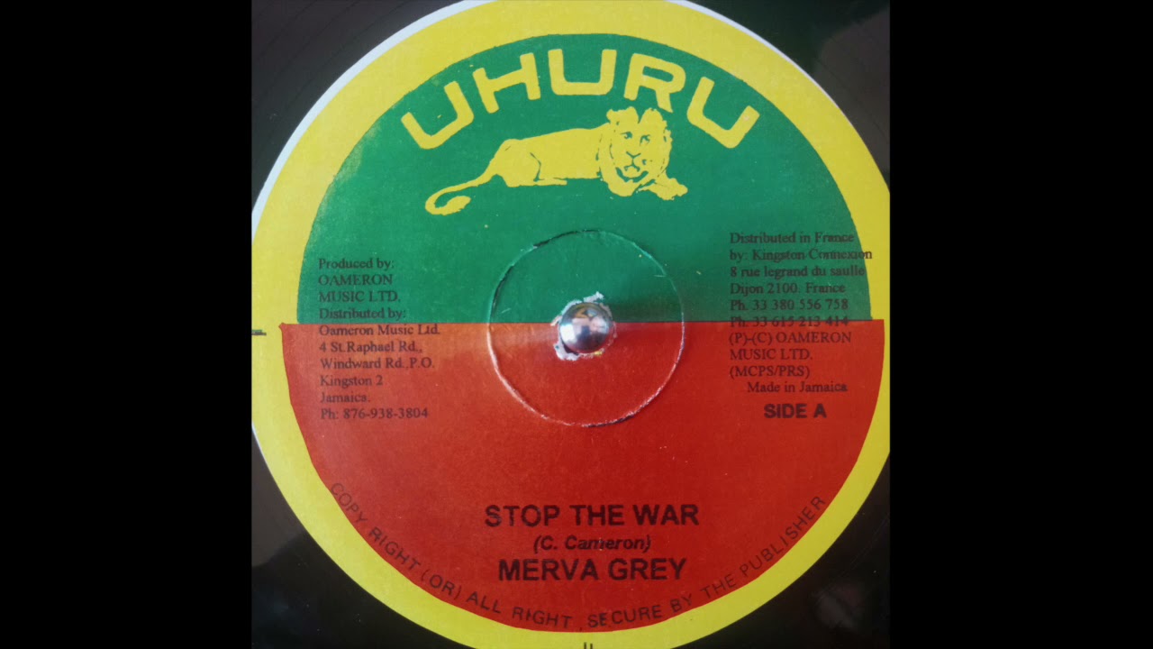 Merva Grey - Stop The War (Uhuru) 197?