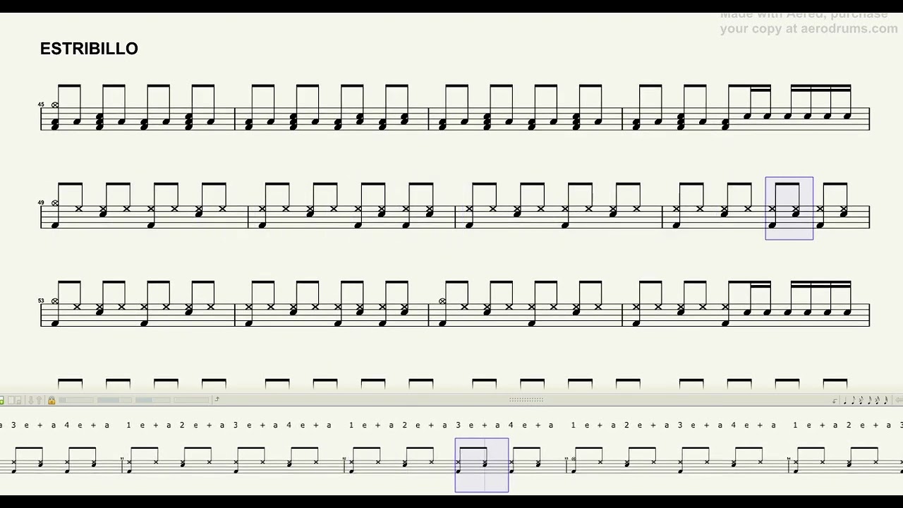 Partitura batería - Supersubmarina (Supersubmarina)
