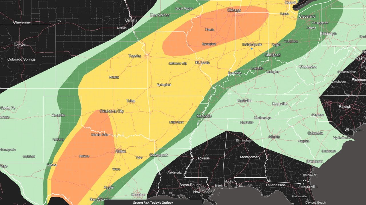 3-10-26 11AM EST: Severe weather outbreak tonight into Wednesday! Live update here.