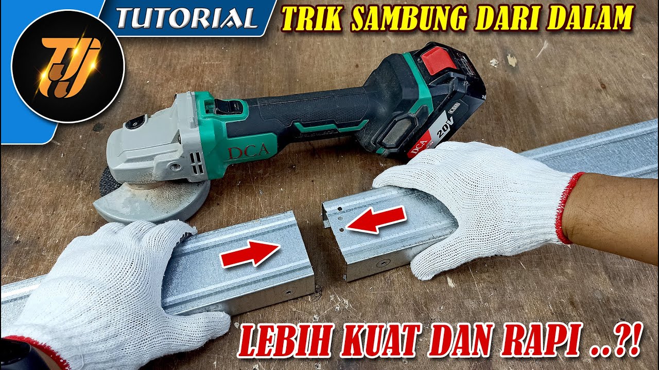 Cara sambung kanal c baja ringan dari dalam