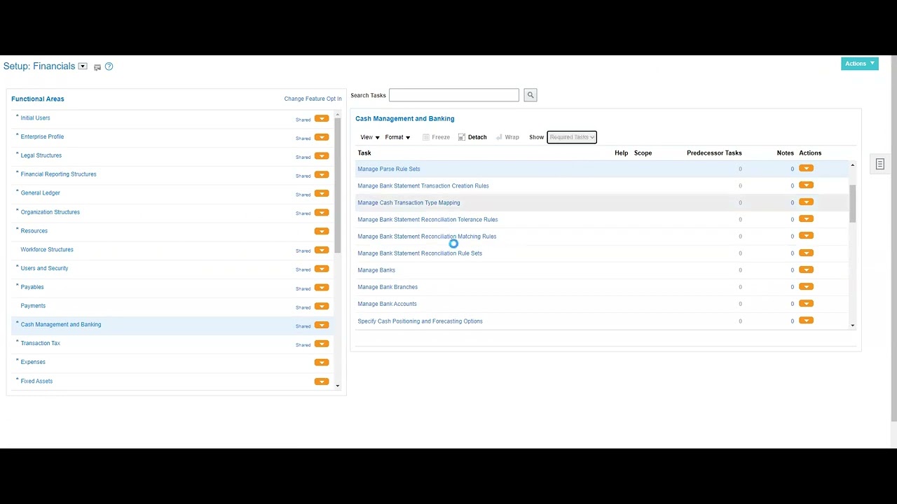 Bank Statement Import to Fusion Cash Managedment