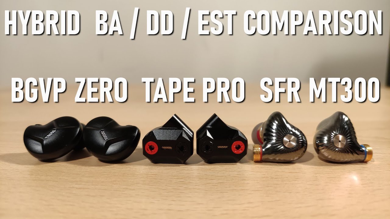 BGVP Zero VS Shuoer Tape Pro VS Senfer MT300 Comparison - BA / 